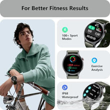 Load image into Gallery viewer, Smart Watch for Men Women, Answer/Make Call, AMOLED Ultra-Clear Screen Activity Trackers with Heart Rate/Sleep/SpO2 Monitor, Smartwatch for iPhone/Samsung/Android, 110+ Sport Modes, 3ATM Waterproof, ArmyGreen_1813
