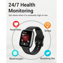 Load image into Gallery viewer, Smart Watch for Women, 1.85" AMOLED Ultra-Clear Screen Smartwatch Compatible iPhone/Samsung/Android, 100+ Sport Modes Fitness Tracker with Heart Rate/SpO2/Sleep Monitor (Pink / 2 Bands) (Black)_448
