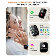 Load image into Gallery viewer, Smart Watch for Women Men- Answer/Make Call, 2025 IP68 Waterproof Fitness Step Sleep Tracker Watch with Monitor Activity Counter Smartwatch for Andriod iPhone iOS Samsung Compatible, PolishedSilverCasewStarlightBand_1815

