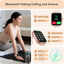 Load image into Gallery viewer, Smart Watch for Women, Smartwatch for iPhone &amp; Android Bluetooth (Answer/Call) Built-in Alexa, 1.91" HD Fitness Tracker with 105+ Sport Modes, IP68 Waterproof, Sleep/Heart Rate/SpO2/Stress Monitor, Pink_1314
