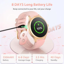 Load image into Gallery viewer, Smart Watch for Women, Smartwatch for iPhone Android Samsung with Bluetooth Answer/Make Calls, Fitness &amp; Sleep Tracker with 110+ Sport Modes, IP68 Waterproof, Heart Rate/SpO2/Step Monitor, Pink_1611
