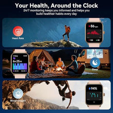 Load image into Gallery viewer, Smart Watches for Men Women with Alexa Built-in, Bluetooth Call, 1.85" HD Touchscreen, 120+ Sport Modes, IP68 Waterproof, 7-Day Battery, 24/7 Heart Rate &amp; Sleep Monitor for Android iPhone (Pink)_234
