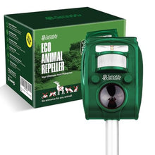 Load image into Gallery viewer, Smartify Creations New 2026 Solar Deer Repellent Device Outdoor Solar Animal Repeller for Outside Rainproof Solar Rodent Repellent Outdoor Animal Deterrent for Deers, Cats, Dogs, Mice, Birds, GreenSilver_1
