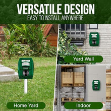 Load image into Gallery viewer, Smartify Creations New 2026 Solar Deer Repellent Device Outdoor Solar Animal Repeller for Outside Rainproof Solar Rodent Repellent Outdoor Animal Deterrent for Deers, Cats, Dogs, Mice, Birds, GreenSilver_399
