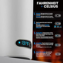 Load image into Gallery viewer, SmrtMugg GO Heated Coffee Mug, Travel Mug, 13.5 OZ. Smart Mug, Battery Powered Heated Coffee Mug, Great for Coffee and Tea, Snap on Magnetic Charging Cord, New and Improved (White)_6144
