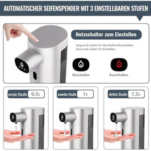 Load image into Gallery viewer, Soap Dispenser,Automatic Soap Dispensers, 3 Levels Adjustable Soap Dispenser Bathroom, 10.1OZ/300ml Automatic Soap Dispensers Touchless,USB Rechargeable Touchless Soap Dispensers for Bathroom, Kitchen, Asilver_957
