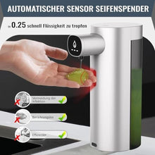 Load image into Gallery viewer, Soap Dispenser,Automatic Soap Dispensers, 3 Levels Adjustable Soap Dispenser Bathroom, 10.1OZ/300ml Automatic Soap Dispensers Touchless,USB Rechargeable Touchless Soap Dispensers for Bathroom, Kitchen, Asilver_958
