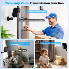 Load image into Gallery viewer, Sofiwaa Solar Security Cameras Wireless Outdoor, 2K Solar Camera Wireless for Home, Color Night Vision, PIR Motion Detection, IP66 Waterproof, Cloud Storage/SD Card, Instant Alerts,2.4GHz WiFi (Black)_1543
