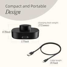 Load image into Gallery viewer, SOFTGAS Compatible with O-ra Ring Gen3 Charger Size 6, Fast and Safe Charging Dock with USB-C Cable, Travel-Friendly Design for Smart Ring (Black)_3473
