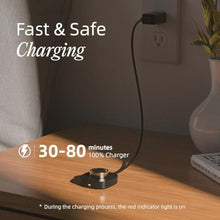 Load image into Gallery viewer, SOFTGAS Compatible with O-ra Ring Gen3 Charger Size 6, Fast and Safe Charging Dock with USB-C Cable, Travel-Friendly Design for Smart Ring (Black)_3474
