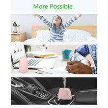 Load image into Gallery viewer, SOICARE Portable Car Diffuser for Essential Oils, Small USB Aroma Humidifier with Soft Ambient Light, Perfect Personal Scent Diffuser for Vehicle, Home, Gym &amp; Travel Pink_7155
