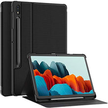 Load image into Gallery viewer, Soke Case for Samsung Tab S8 2022 &amp; S7 2020 -Premium Shock Proof Stand Folio Case, Multi- Viewing Angles, Hard PC Back Cover for Galaxy Tab S8 11 inch Tablet [SM-X700/X706/T870/T875/T878], Black_1
