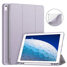 Load image into Gallery viewer, Soke for iPad Air 3 Case 2019 with Pencil Holder, Premium Smart Case, Strong Protection, Auto Sleep/Wake, Ultra Slim Soft TPU Back Cover for iPad Air 3rd Gen 2019/iPad Pro 10.5 2017(Violet)_1
