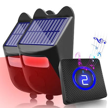 Load image into Gallery viewer, Solar Driveway Alarms Wireless Outside Weatherproof Motion Detector &amp; Sensor for 1000ft Long Range - No Need Replace Batteries Security Driveway Alert System - Monitor &amp; Protect Outside Property, SensorsandReceiver_1
