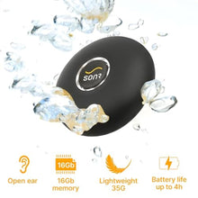 Load image into Gallery viewer, SONR Music Bone Conduction Waterproof MP3 Player for Swimming: Pool, Open Water (Dark Grey), DarkGrey_5385
