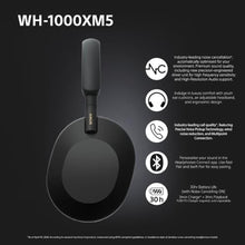 Load image into Gallery viewer, Sony Noise Canceling Wireless Headphones - 30hr Battery Life - Over-Ear Style - Optimized for Alexa and Google Assistant - Built-in mic for Calls - WH-1000XM5B.CE7 - Limited Edition - Charcoal Black, CharcoalBlack_1873

