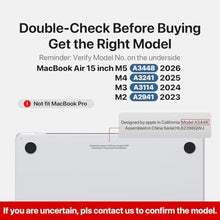 Load image into Gallery viewer, Soonjet for MacBook Air 15 inch Case M5 M4 M3 M2 2026-2023 Laptop Cover, MatteClear_1559
