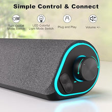 Load image into Gallery viewer, SOULION Bluetooth Computer Speakers for Desktop Monitor PC USB Powered, DarkGrey_780
