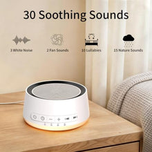 Load image into Gallery viewer, Sound Machine Night Light White Noise Machine with 30 Soothing Sounds 12 Colors Night Light Sleep Machine for Baby Kids Adults Brown Pink Nosie Machine with 32 Volume Levels for Office Home Travel_1308
