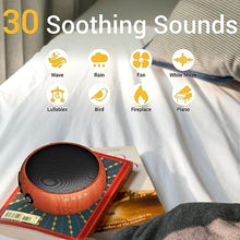 Load image into Gallery viewer, Sound Machine Small White Noise Machine with 30 Soothing Sounds Sleep Machine for Baby Kids Adults Natural Sounds Rain Fan Brown Pink Nosie Machine with 36 Volume Levels for Office Home Travel(Wooden)_8453
