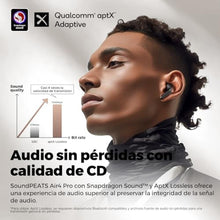 Load image into Gallery viewer, SoundPEATS Air4 Pro Noise Cancelling Wireless Earbuds, Bluetooth 5.3 Headphones with 6 Mics CVC 8.0 ENC, Qualcomm AptX Adaptive Earphones, Multipoint Connection, in Ear Detection, App Customize EQ_775
