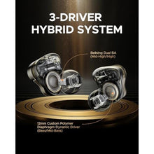 Load image into Gallery viewer, SoundPEATS H3 Wireless Headphones, Triple Driver LDAC aptX Lossless, 55dB, TitaniumBlack_360
