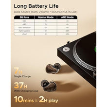 Load image into Gallery viewer, SoundPEATS H3 Wireless Headphones, Triple Driver LDAC aptX Lossless, 55dB, TitaniumBlack_363
