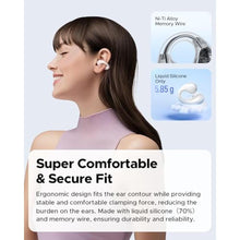 Load image into Gallery viewer, SoundPEATS PearlClip Pro Ear Ultra Open Ear Earbuds Wireless Headphones Bluetooth 6.0 Earphones Clip On Ear Buds with Mic, IPX5 Waterproof, 24 Hrs Play for Running Cycling Fitness, Black_3644
