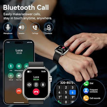 Load image into Gallery viewer, Soves Advanced Smart Watch for Men Women - 2.04" HD Health Smart Watches with Answer/Make Call, 24H Heart Rate Monitor Smartwatch for iOS/Android, Black_808

