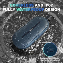 Load image into Gallery viewer, SOWO Portable Bluetooth Speaker with Powerful Bass - Wireless Speaker with Partyboom Technology - 30W, IP67 Waterproof - Stereo Sound for Outdoor, Camping and Travel Use - Blue_41
