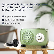 Load image into Gallery viewer, Speaker Isolation Feet 4Pcs 40x15mm Load 400KG Aluminum Audio feet(Black)_1100
