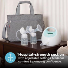 Load image into Gallery viewer, Spectra Baby S1 Plus Premier Rechargeable Breast Pump with Tote, 28 mm, Whitebluegrey_74

