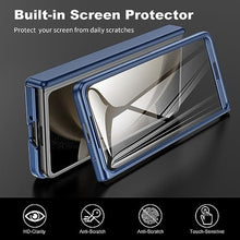 Load image into Gallery viewer, spoovcto for Samsung Galaxy Z-Fold-5 Case: Slim Phone Case for Z Fold 5 with Full Hinge Protection &amp; Kickstand &amp; Screen Protector (Blue)_125
