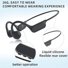 Load image into Gallery viewer, Sports bone conduction headphones, 6.0, wireless open-air headphones, with microphone, battery life up to 15 hours, IP68 waterproof rating, suitable for running and fitness exercises (black)_810

