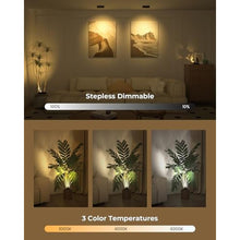 Load image into Gallery viewer, Spotlights Indoor with Daily Auto Timer, 5500mAh Rechargeable Plant Lights, Wireless Uplighting with Remote, 3CCT &amp; Dimmable, Display Lights for Painting, Artwork, Plants, Accent Lighting, Black_210
