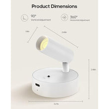 Load image into Gallery viewer, Spotlights Indoor with Remote, 3000Mah Rechargeable Wireless Plant Light, WhitemAh_197
