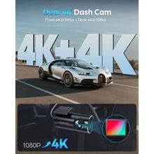 Load image into Gallery viewer, SPRLEAF Dash Cam Front and Rear, 4K+4K Dual Dash Camera for Cars, 5.8GHz WiFi GPS, Night Vision, 24-Hour Parking Mode, Included 64GB Card, 1.97 Display, WDR, G-Sensor, Loop Recording (HD13)_2007
