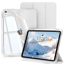 Load image into Gallery viewer, SQBEBS for iPad (A16) 11th Generation 11 Inch 2025, iPad 10th Generation Case 10.9 Inch 2022, Sliding Detachable Cover with Clear Hard Back Shell, Tri-Fold Stand with Pencil Holder, Gray_1

