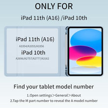 Load image into Gallery viewer, SQQSOOZ Case with Keyboard for iPad A16 11th/10th Generation 11/10.9 Inch, SkyBlue_1623
