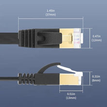 Load image into Gallery viewer, SQWRWY CAT7 Retractable Ethernet Cable, Retractable Flat 5FT RJ45 High-Speed LAN Internet Patch Cable, Easy to Carry for Laptop &amp; Travel 2-Pack_2130
