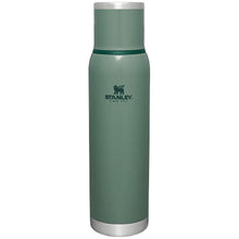 Load image into Gallery viewer, Stanley Adventure-To-Go Vacuum Bottle 1.4 qt Wide Mouth with Leakproof Cup Lid Keep Drinks Hot or Cold Packable for Travel Insulated Stainless Steel Thermal Bottle BPA-Free Hammertone Green, HammertoneGreen_1
