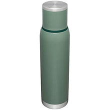 Load image into Gallery viewer, Stanley Adventure-To-Go Vacuum Bottle 1.4 qt Wide Mouth with Leakproof Cup Lid Keep Drinks Hot or Cold Packable for Travel Insulated Stainless Steel Thermal Bottle BPA-Free Hammertone Green, HammertoneGreen_6846

