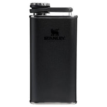 Load image into Gallery viewer, Stanley Classic Easy Fill Wide Mouth Flask 8 oz | Leakproof Hip Flask | Hinge Connected Never Lose Cap | Insulated Stainless Steel Liquor Container | BPA-Free | Black 2.0_1
