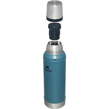 Load image into Gallery viewer, Stanley Classic Legendary Vacuum Bottle 1.0 qt | Wide Mouth with Leakproof Cup Lid | Keep Drinks Hot or Cold | Packable for Travel | Insulated Stainless Steel Thermos | BPA-Free | Hammertone Lake, HammertoneLake_6597

