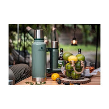 Load image into Gallery viewer, Stanley Classic Legendary Vacuum Bottle 2.5 qt Wide Mouth with Leakproof Cup Lid Keep Drinks Hot or Cold Packable for Travel Insulated Stainless Steel Thermal Bottle BPA-Free Hammertone Silver, HammertoneSilver_6467
