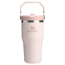 Load image into Gallery viewer, STANLEY IceFlow 2.0 Flip Straw Tumbler with Handle 20 oz | Twist On Lid and Flip Up Straw | Leak Resistant Water Bottle | Insulated Stainless Steel | BPA-Free | Rose Quartz 2.0, RoseQuartz_1
