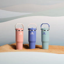 Load image into Gallery viewer, Stanley IceFlow 2.0 Flip Straw Tumbler with Handle 30 oz | Twist On Lid and Flip Up Straw | Leak Resistant Water Bottle | Insulated Stainless Steel | BPA-Free | Exclusive Sienna, ExclusiveSienna_5512
