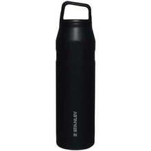 Load image into Gallery viewer, STANLEY IceFlow Cap and Carry Water Bottle 36 oz | Wide Mouth Twist Lid | Lightweight and Leakproof for Travel and Sports | Insulated Stainless Steel | BPA-Free | Black Glimmer, BlackGlimmer_1
