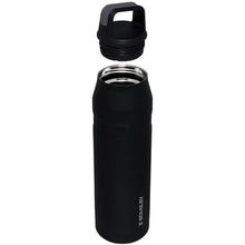 Load image into Gallery viewer, STANLEY IceFlow Cap and Carry Water Bottle 36 oz | Wide Mouth Twist Lid | Lightweight and Leakproof for Travel and Sports | Insulated Stainless Steel | BPA-Free | Black Glimmer, BlackGlimmer_1142

