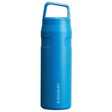 Load image into Gallery viewer, Stanley IceFlow Cap and Carry Water Bottle 24 oz | Wide Mouth Twist Lid | Lightweight and Leakproof for Travel and Sports | Insulated Stainless Steel | BPA-Free | Azure_1
